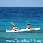Mom and Dad in sea kayak, Jamaica: Amazing how a little time together without the kids can help get you back in synch with your partner
