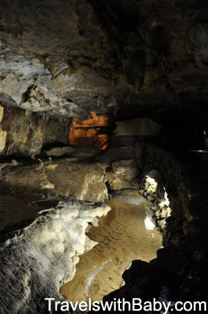 sequoia-crystal-cave-stream An underground stream in Crystal Cave