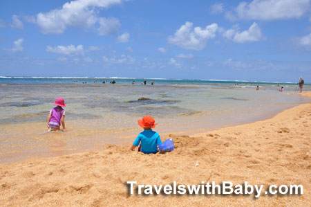 The beach at Tunnels, Kauai