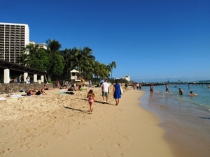 Oahu's famed Waikiki beach
